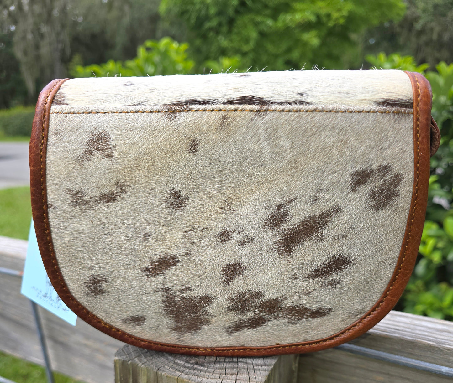 1910 Cowhide Leather Handbag Crossbody Bag