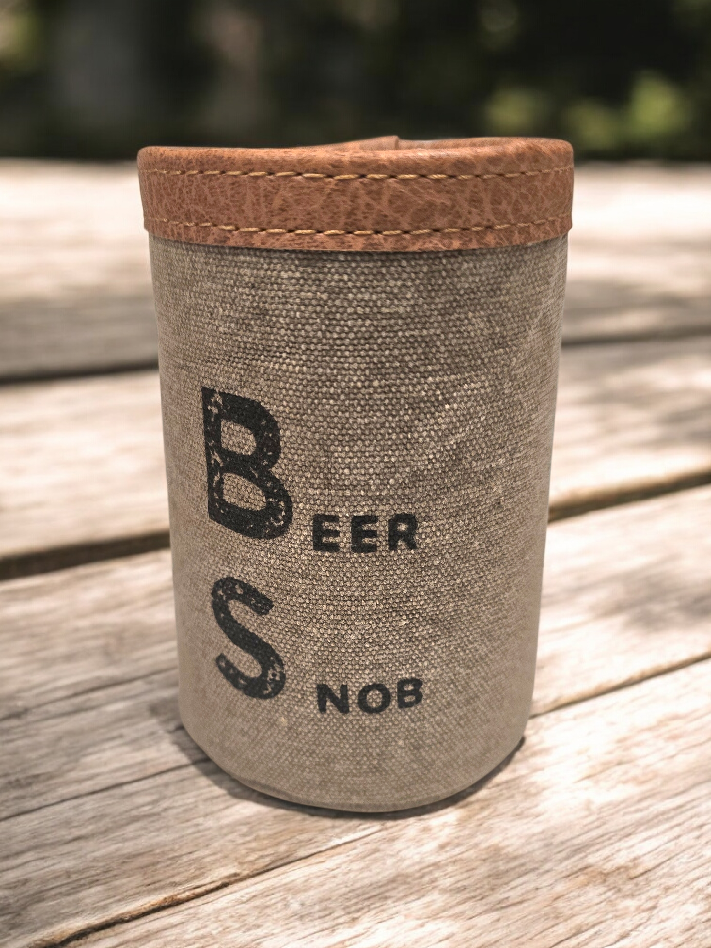 Beer snob koozie