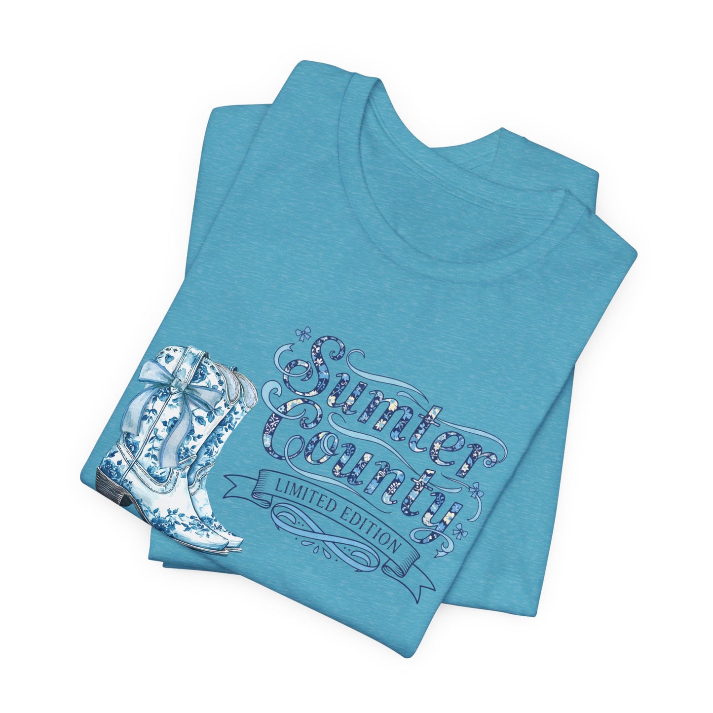 Sumter County Limited Edition Tee — Western Cowboy Boot Graphic T-Shirt
