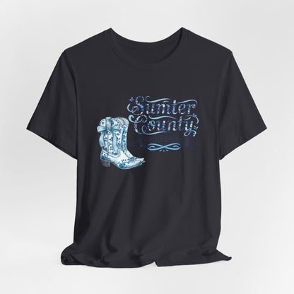 Sumter County Limited Edition Tee — Western Cowboy Boot Graphic T-Shirt