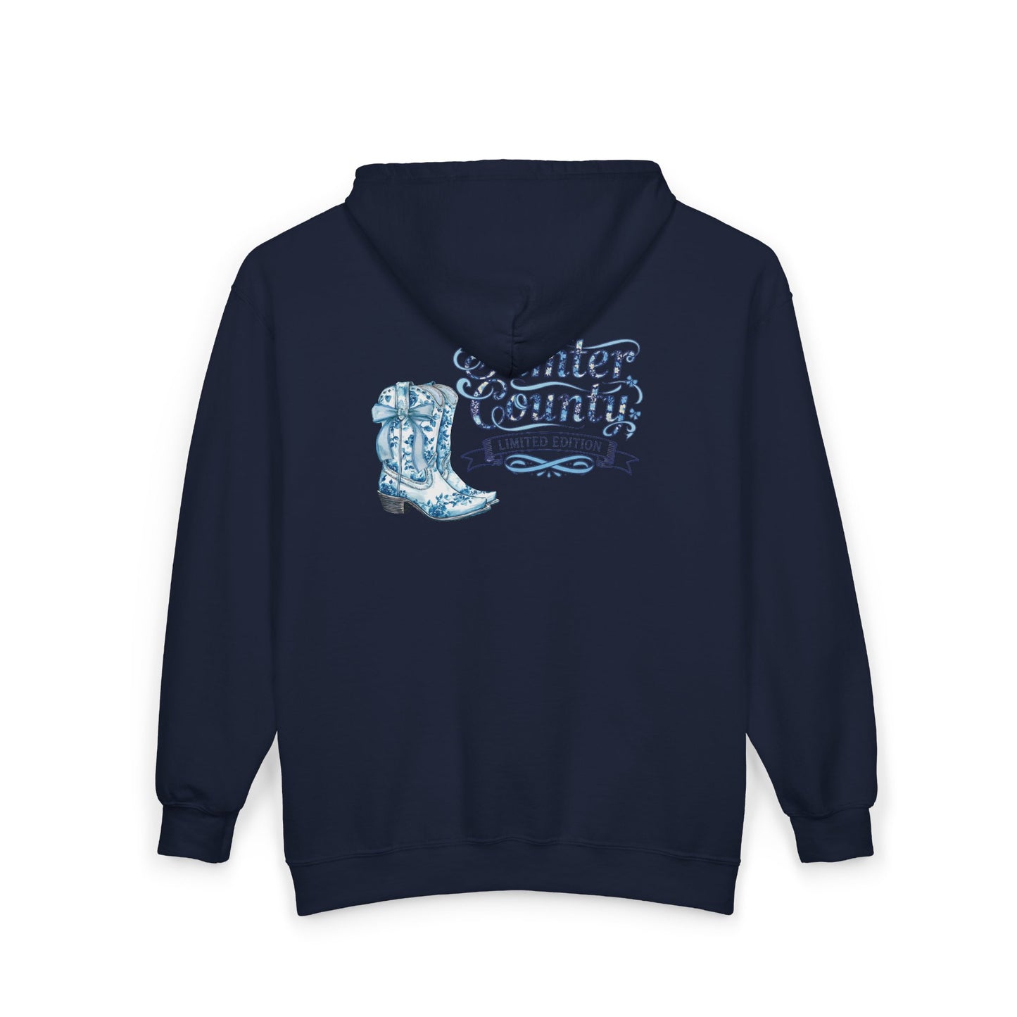 Cowboy Boots 'Sumter Country' Zip Hoodie — Western Graphic Full-Zip Sweatshirt