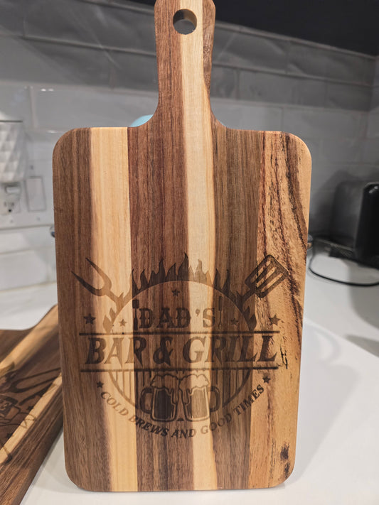 Dad's Bar and Grill Cutting Board
