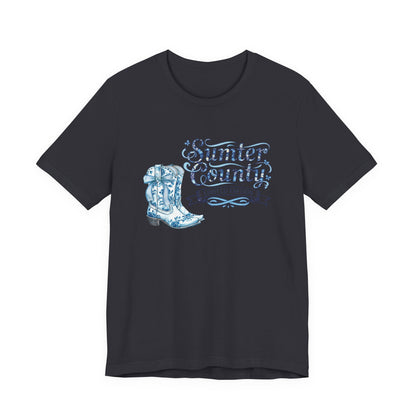Sumter County Limited Edition Tee — Western Cowboy Boot Graphic T-Shirt