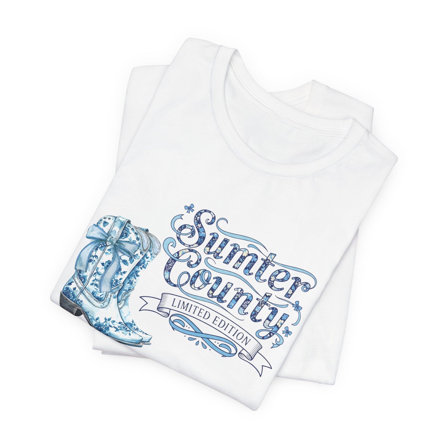 Sumter County Limited Edition Tee — Western Cowboy Boot Graphic T-Shirt