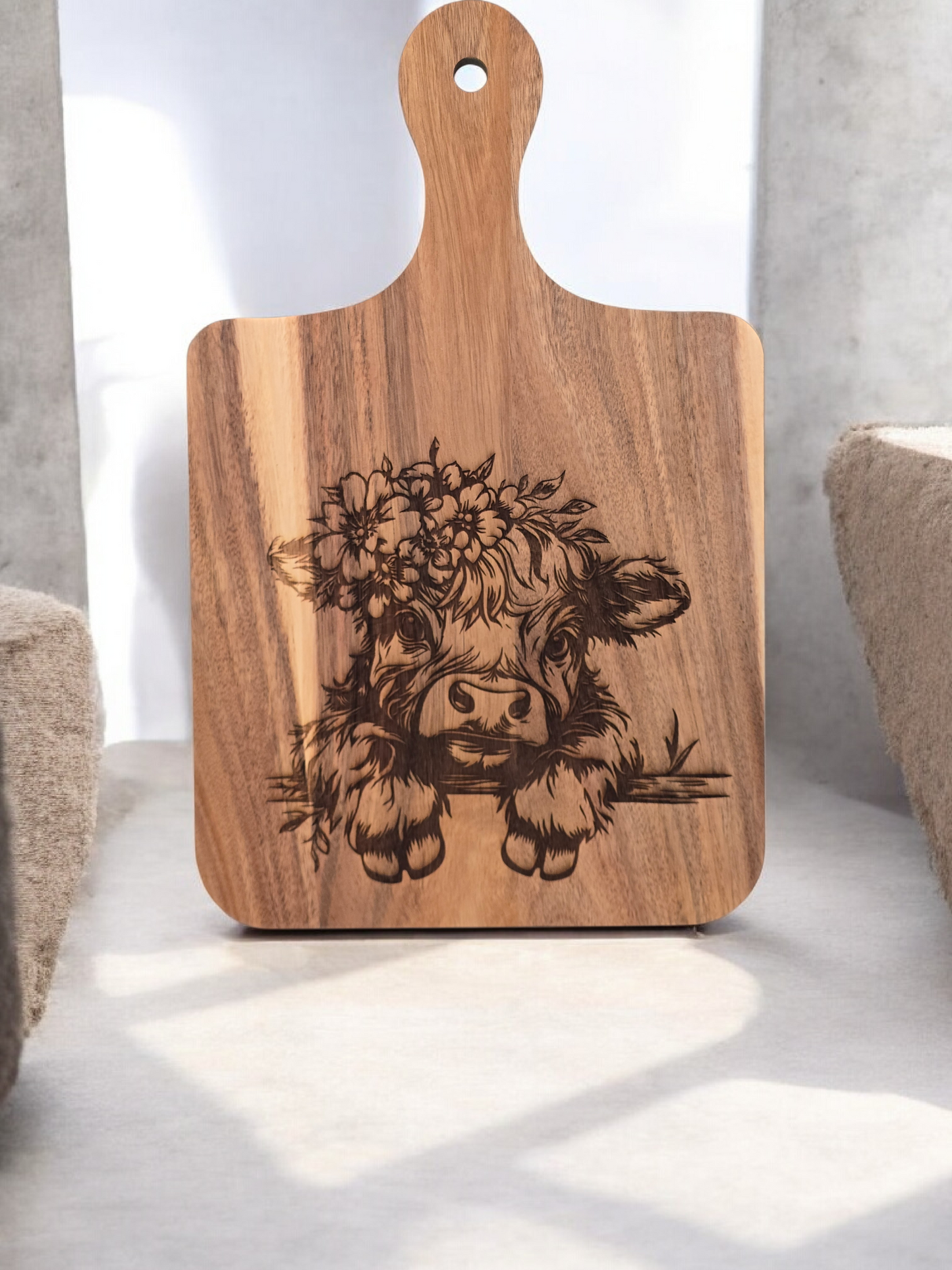 Highland Cow Cutting Board