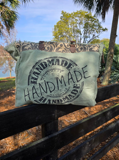 HANDMADE PRINT WEEKENDER BAG 1197