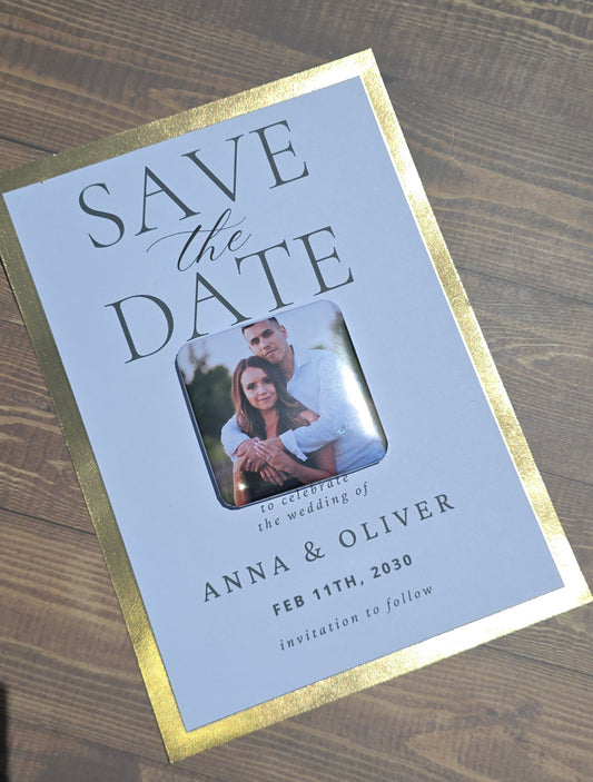 Save the Date Magnet and Save the Date Card