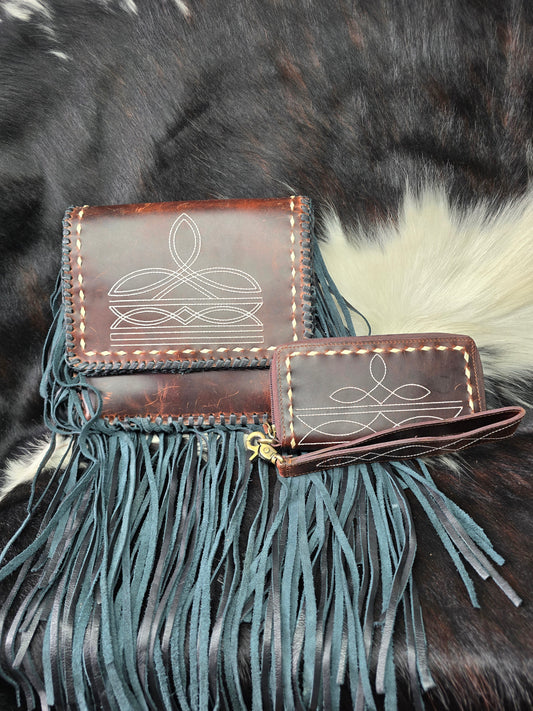 Handbag and matching wallet
