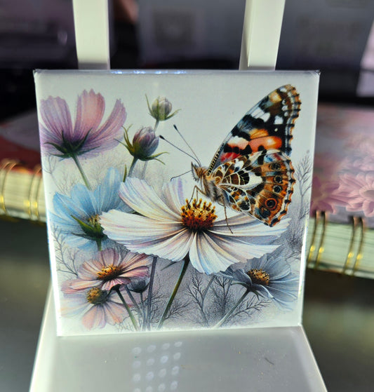 Butterfly Flower Pre-made magnets