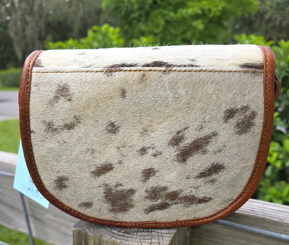 1910 Cowhide Leather Handbag Crossbody Bag