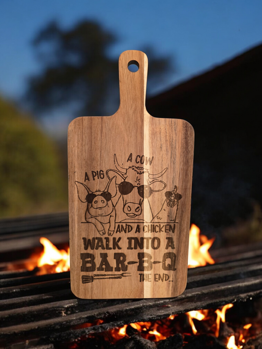 Cow, pig, chicken BBQ